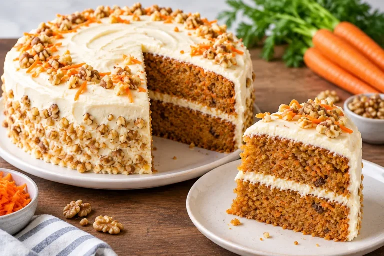 Moist homemade carrot cake recipe